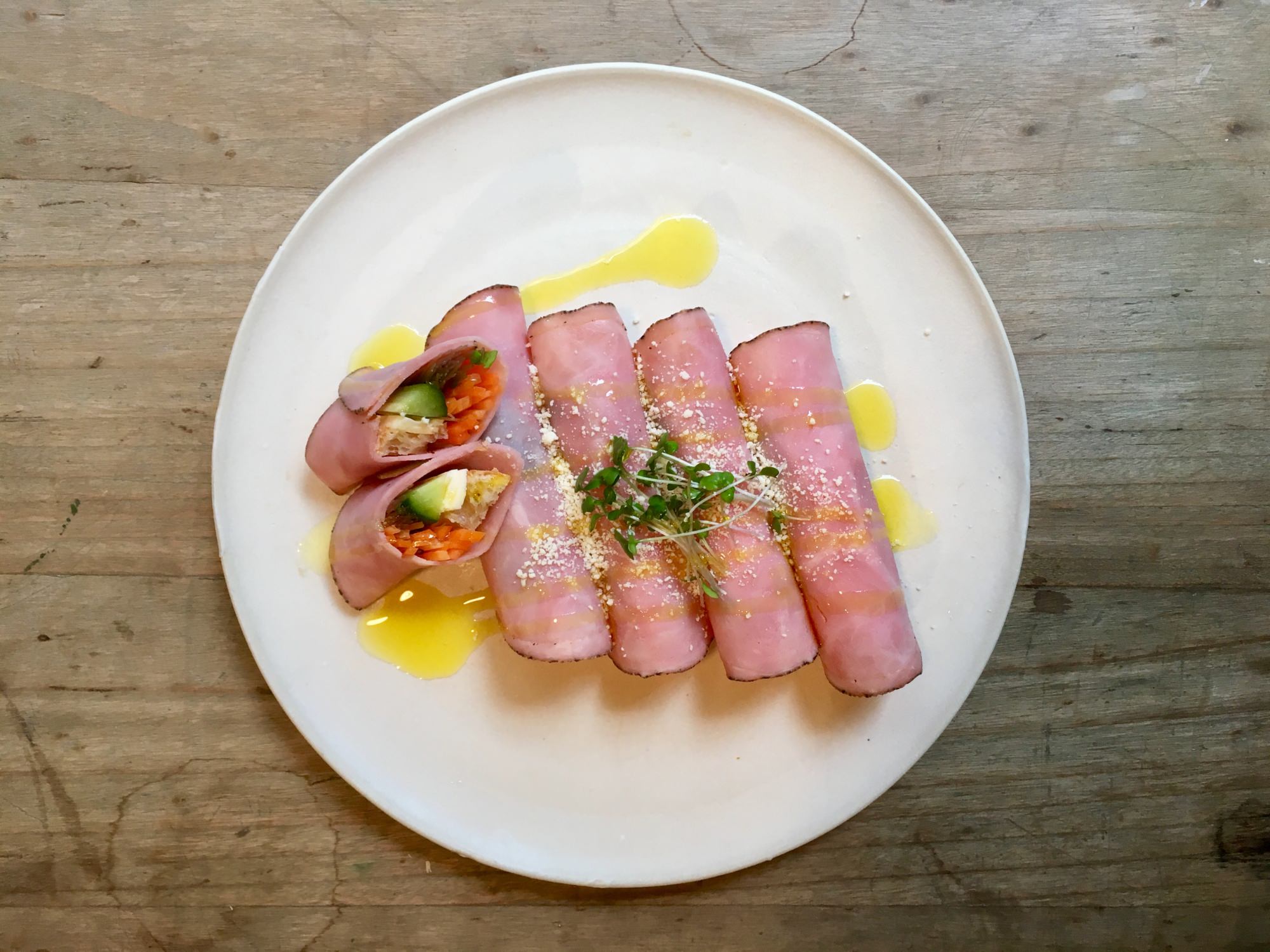 ハム巻きパン | レシピ | オリーブオイル 通販 | olive village